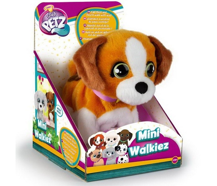 Щенок Mini Walkiez Beagle из серии Club Petz интерактивный, ходячий, со звуковыми эффектами  